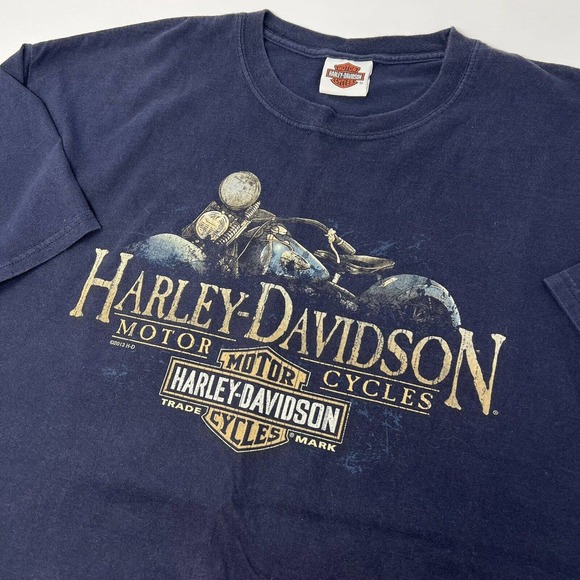 Harley Davidson Other - 2013 Harley Davidson Northwoods‎ Arbor Vitae, WI Graphic T-Shirt Navy Blue 2XL